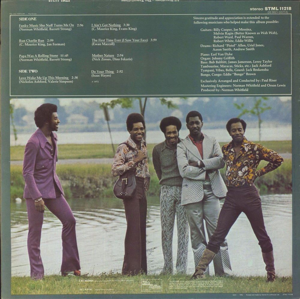 The Temptations All Directions - Hype Stickered Sleeve UK vinyl LP album (LP record)