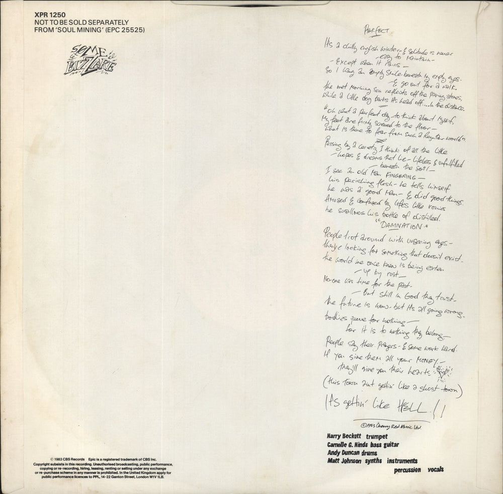 The The Soul Mining + Perfect 12" - EX UK 2-LP vinyl record set (Double LP Album) 1983