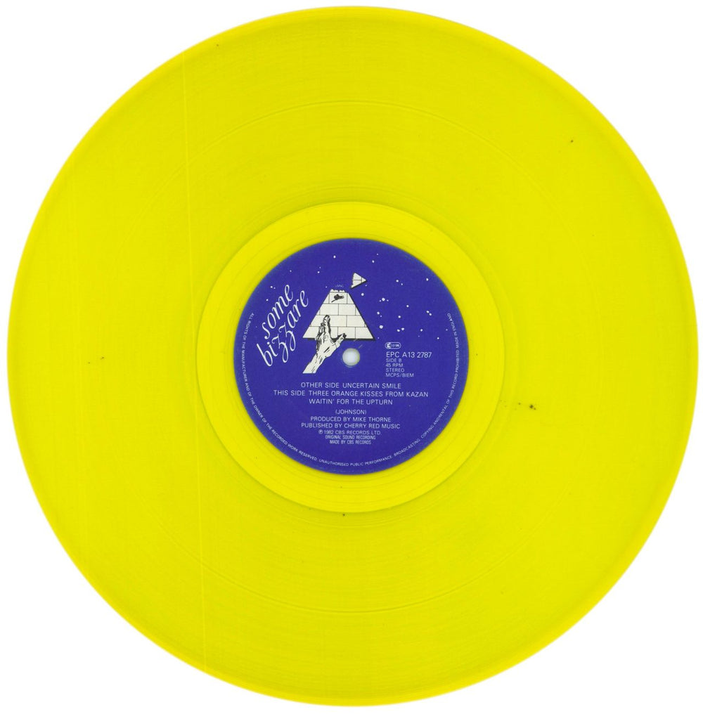 The The Uncertain Smile - Yellow Vinyl UK 12" vinyl single (12 inch record / Maxi-single) THE12UN08137
