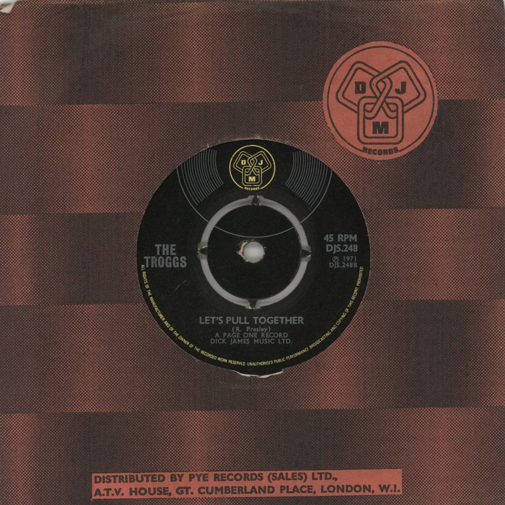 The Troggs Lazy Weekend UK 7" vinyl single (7 inch record / 45)