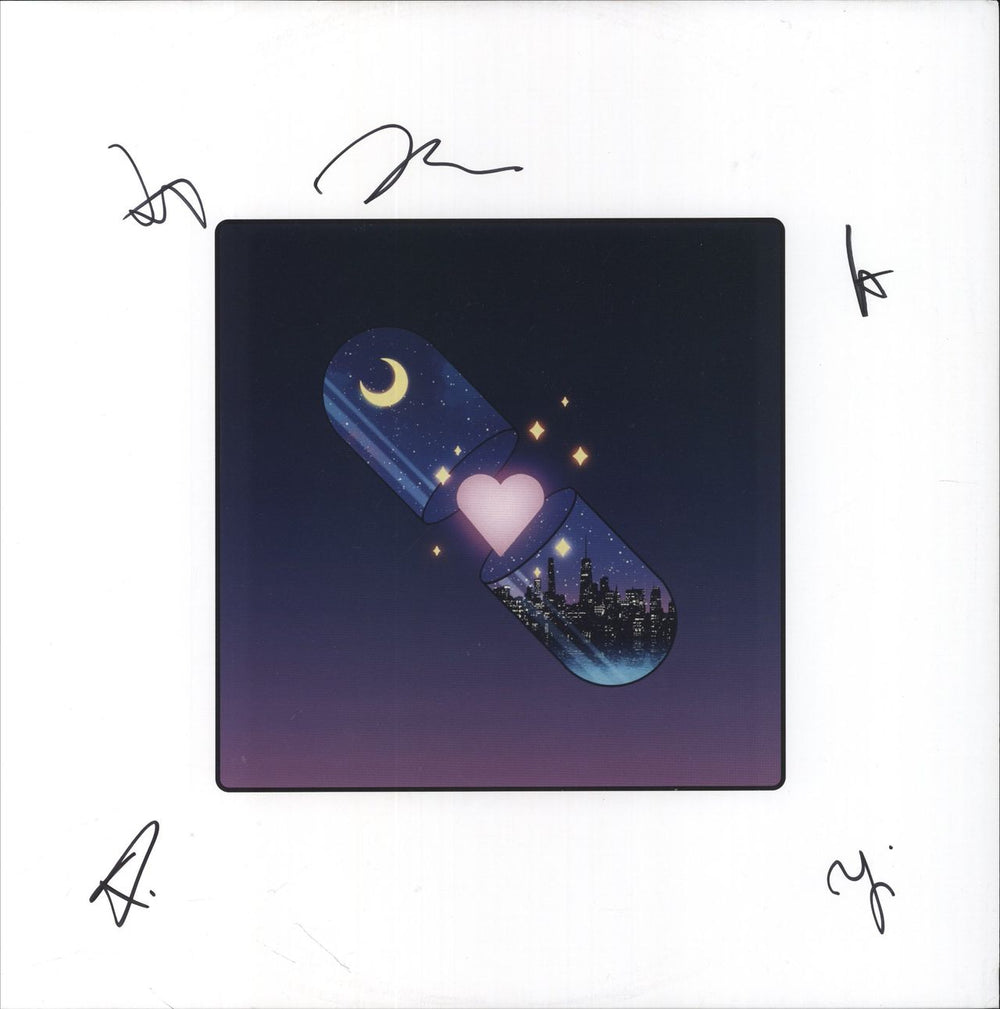 The Vaccines Back In Love City + Fully Signed Insert UK vinyl LP album (LP record)