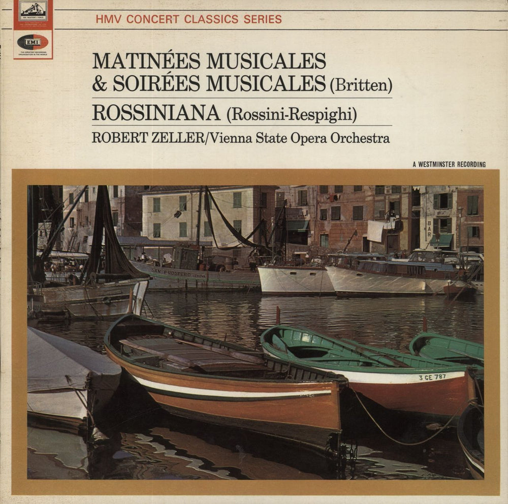 The Vienna State Orchestra Matinées Musicales / Soirées Musicales / Rossiniana UK vinyl LP album (LP record) XLP20090