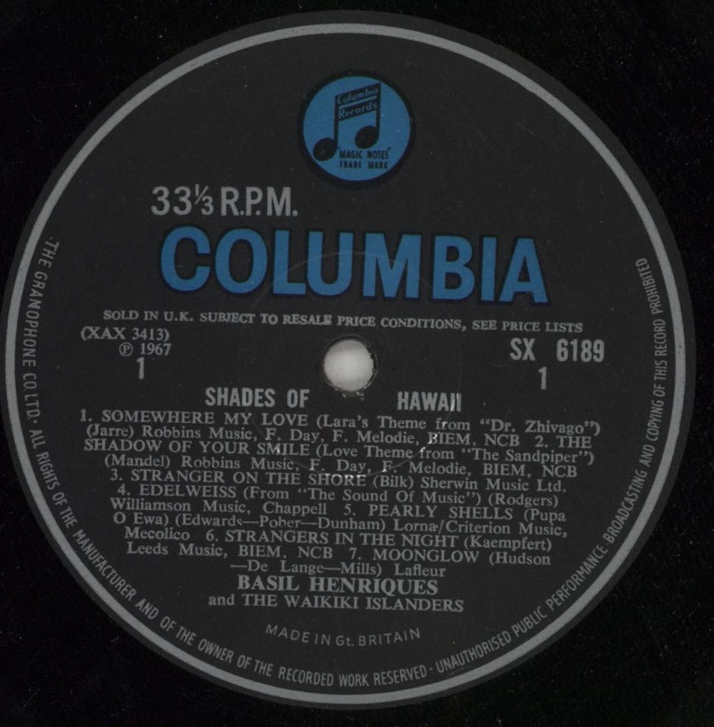 The Waikiki Islanders Shades Of Hawaii UK vinyl LP album (LP record) 1L9LPSH869073