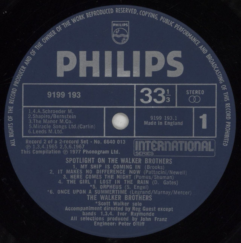 The Walker Brothers Spotlight On The Walker Brothers UK 2-LP vinyl record set (Double LP Album) TWB2LSP577439