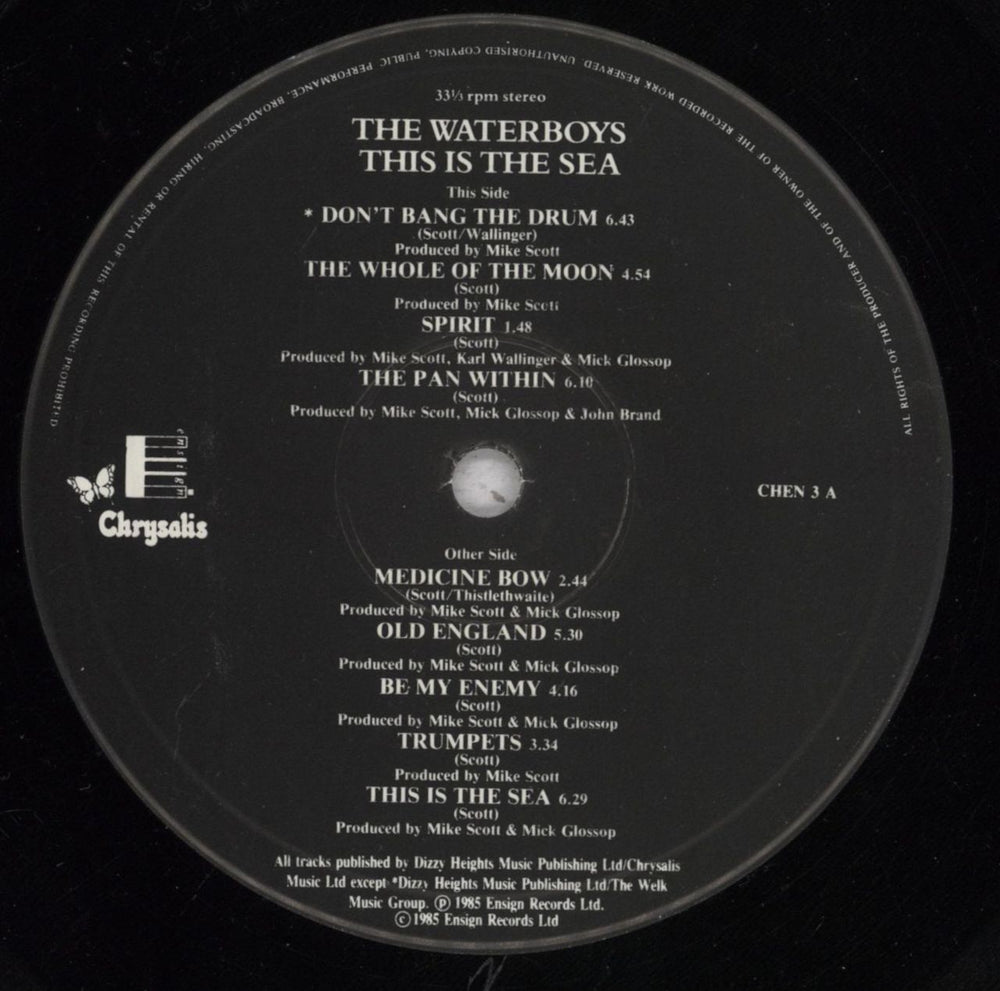 The Waterboys This Is The Sea - EX UK vinyl LP album (LP record) WATLPTH837062