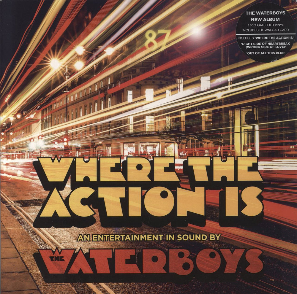 The Waterboys Where The Action Is - 180gram Vinyl UK vinyl LP album (LP record) COOKLP731