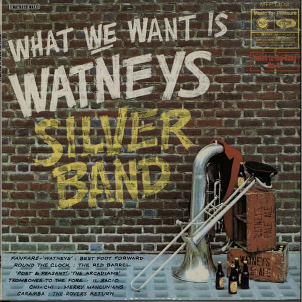 The Watney Mann Band What We Want Is Watneys Silver Band UK vinyl LP album (LP record) MFP1303