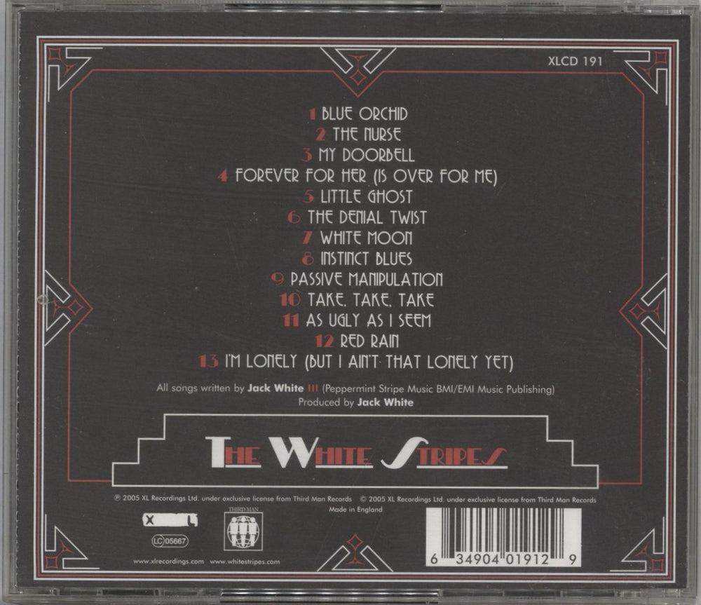 The White Stripes Get Behind Me, Satan UK CD album (CDLP) 634904019129