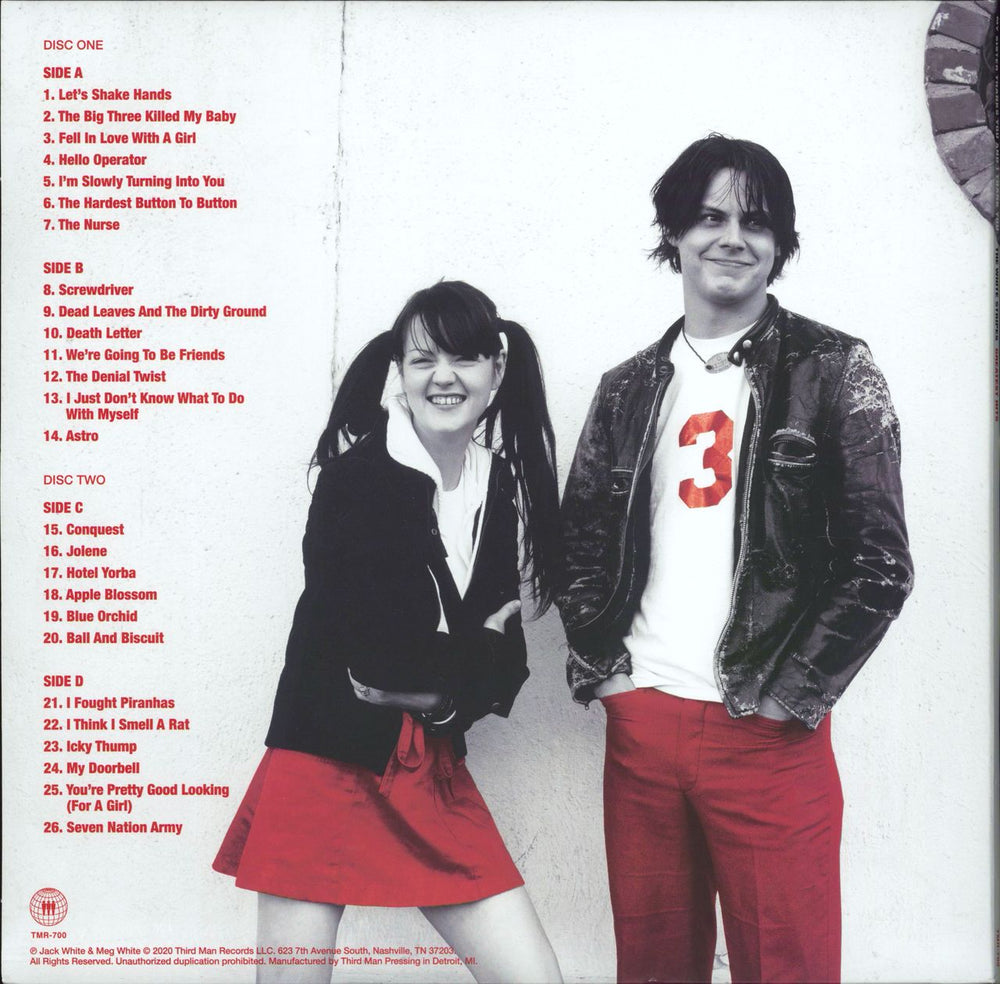 The White Stripes My Sister Thanks You And I Thank You: The White Stripes Greatest Hits - Sealed US 2-LP vinyl record set (Double LP Album) 813547029638