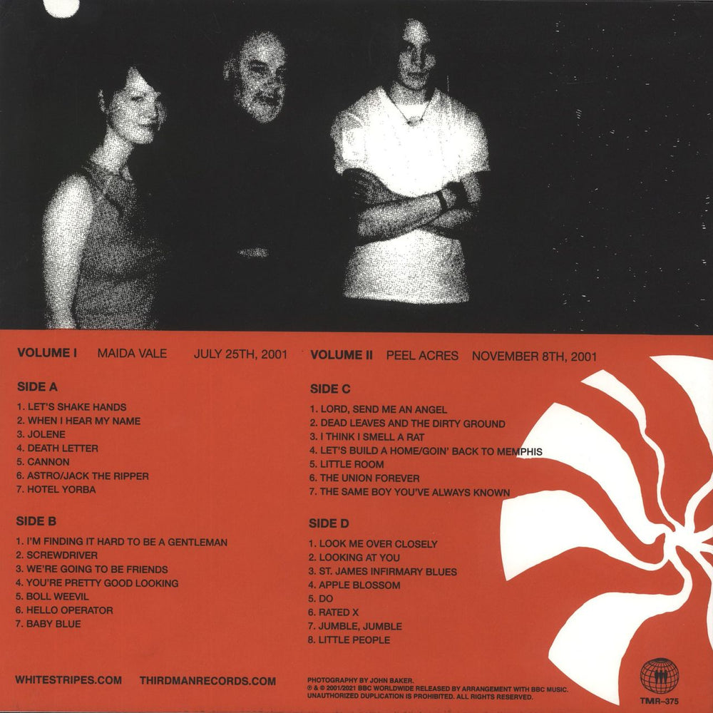 The White Stripes The Complete John Peel Sessions - Screen Printed Sleeve US 2-LP vinyl record set (Double LP Album)