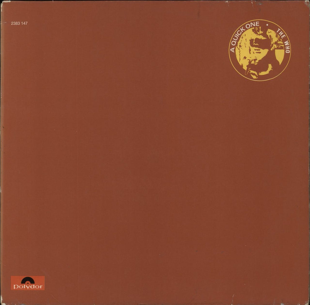 The Who A Quick One German vinyl LP album (LP record) 2383147