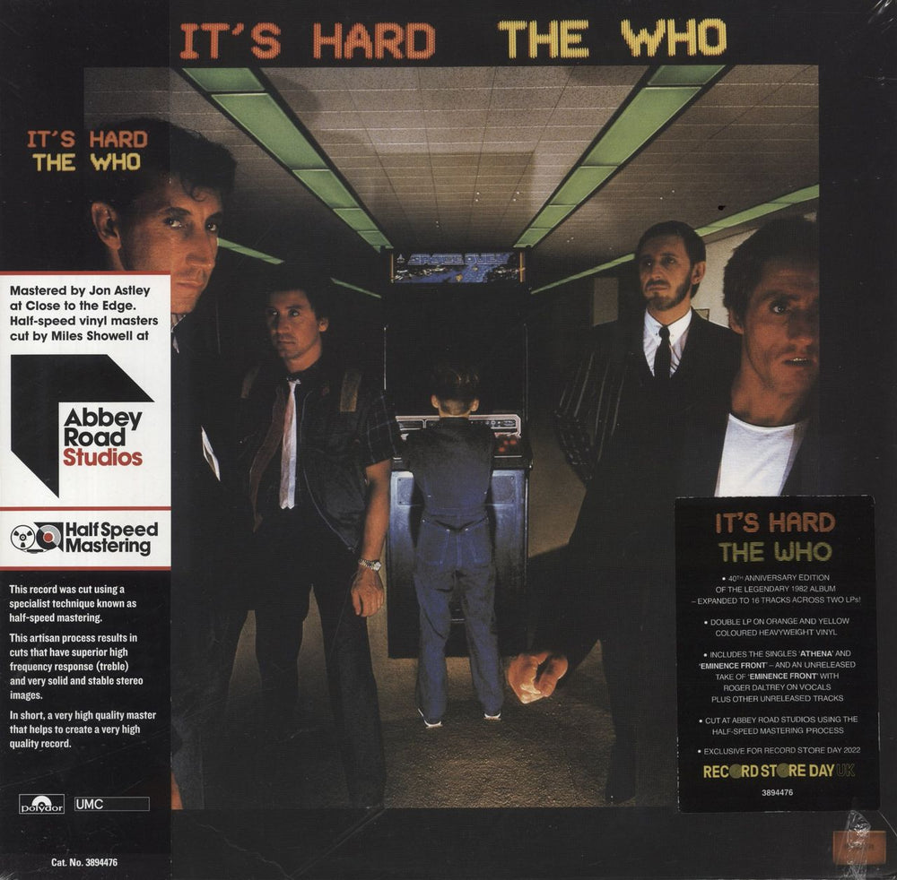 The Who It's Hard - Half Speed Mastered - Orange & Yellow Vinyl UK 2-LP vinyl record set (Double LP Album) 3894476