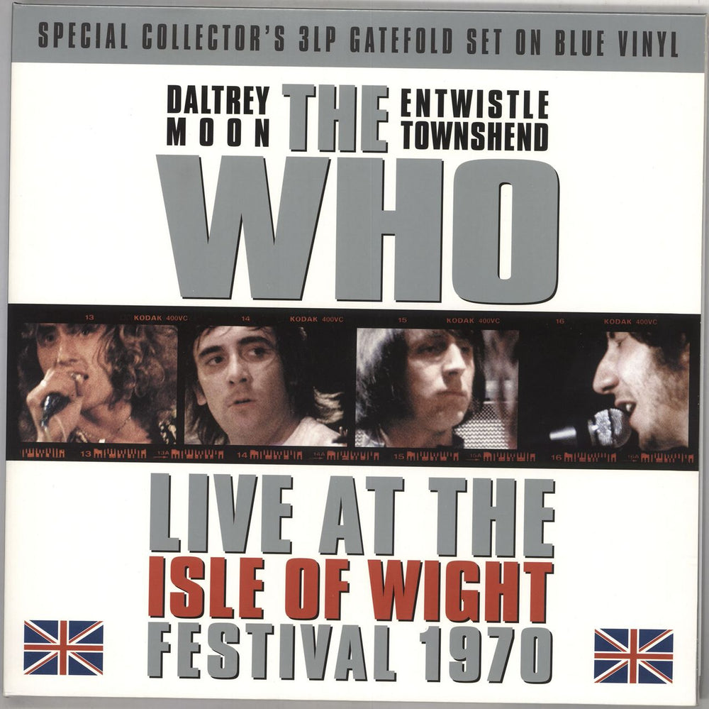 The Who Live At The Isle Of Wight Festival 1970 - Blue Vinyl UK 3-LP vinyl record set (Triple LP Album) VV3LP006