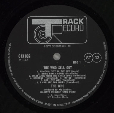 The Who Sell Out + Poster + Stickered UK vinyl LP album (LP record) WHOLPSE882235
