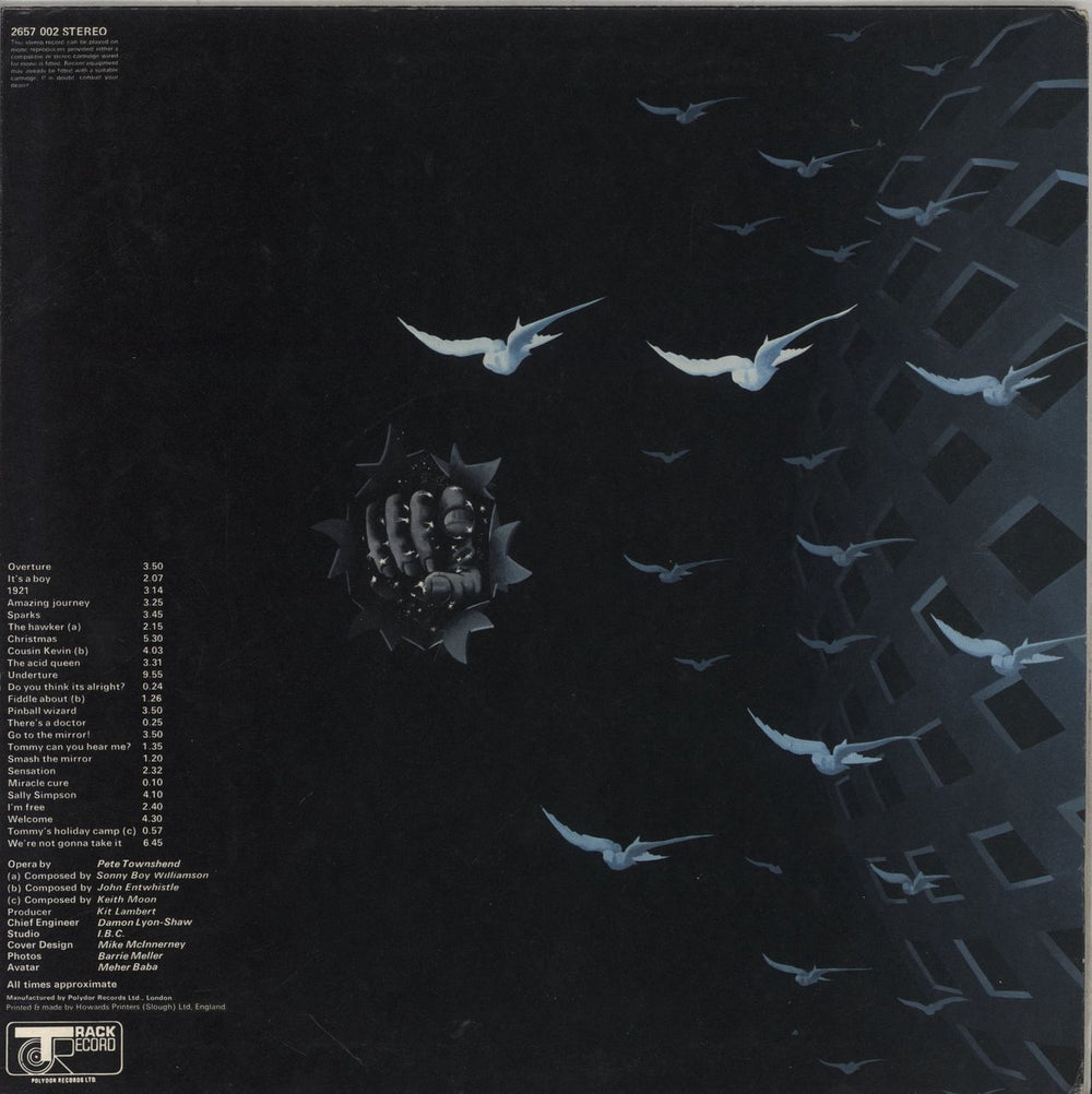 The Who Tommy - 2nd UK 2-LP vinyl record set (Double LP Album)