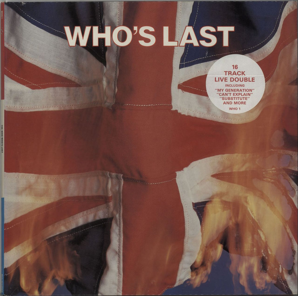 The Who Who's Last - Hype Stickered UK 2-LP vinyl record set (Double LP Album) WHO1