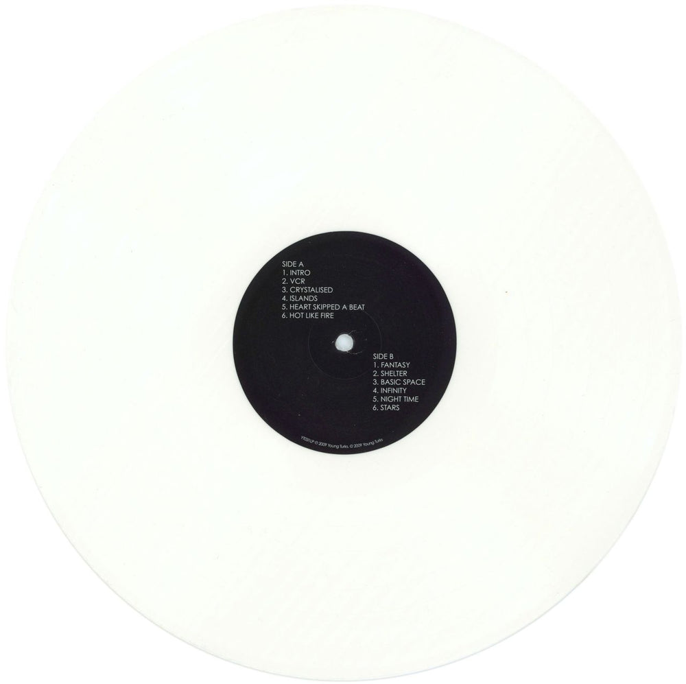 The XX xx - White Vinyl - Stickered Sleeve + Poster UK vinyl LP album (LP record) UXELPXX869910