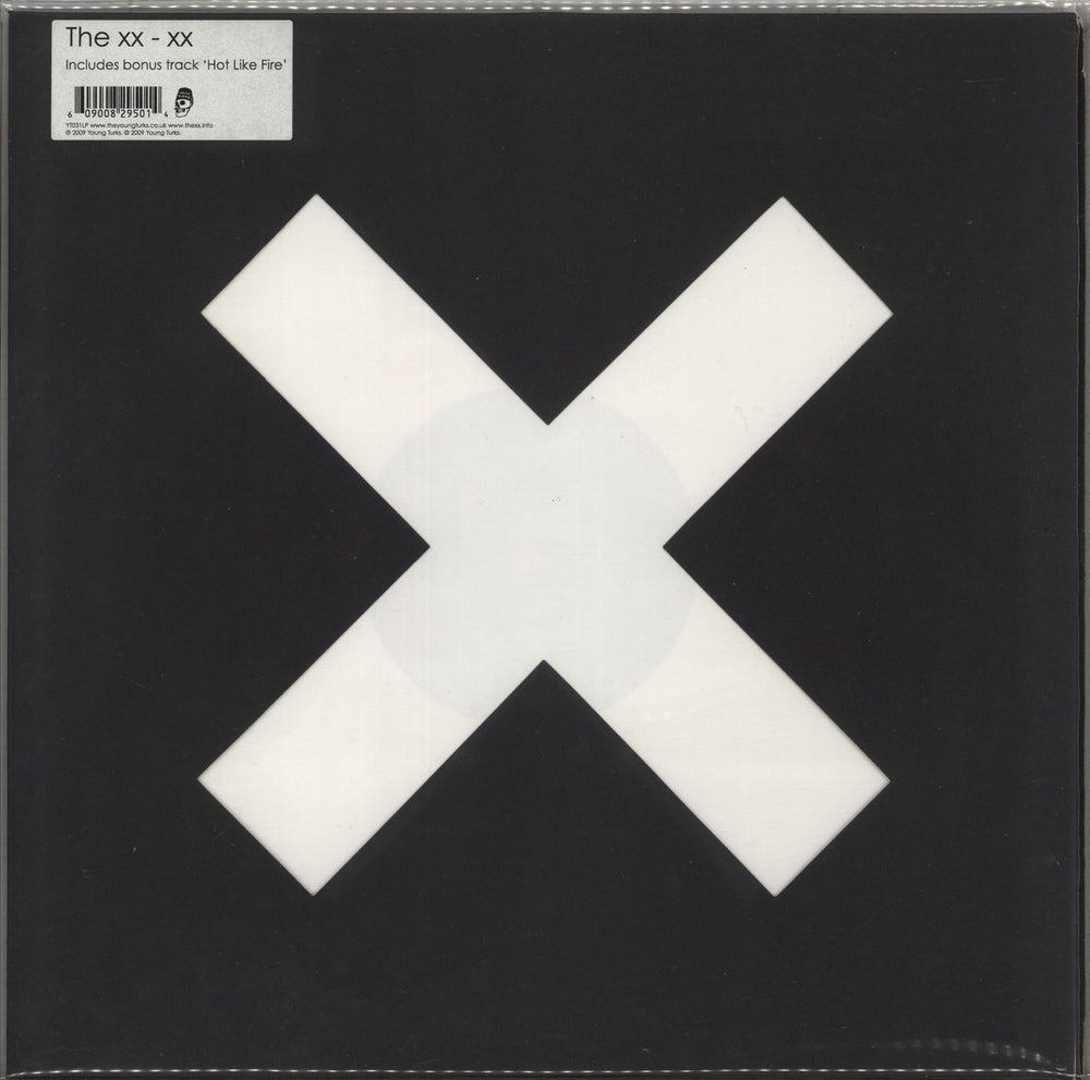 The XX xx - White Vinyl - Stickered Sleeve + Poster UK vinyl LP album (LP record) YT031LP