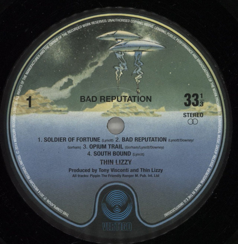 Thin Lizzy Bad Reputation - 180gm UK vinyl LP album (LP record) THILPBA873004