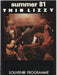 Thin Lizzy Summer '81 - EX UK tour programme TOUR PROGRAMME