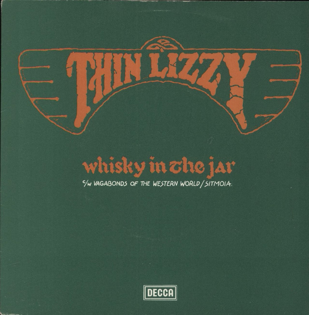 Thin Lizzy Whisky In The Jar [3:40] - P/S UK 7" vinyl single (7 inch record / 45) F13748