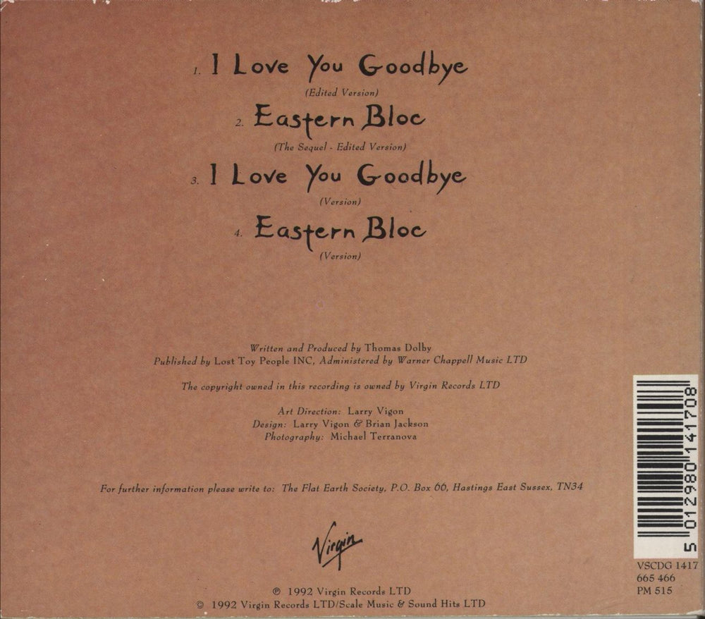 Thomas Dolby I Love You Goodbye UK 2-CD single set (Double CD single) 5012980141708