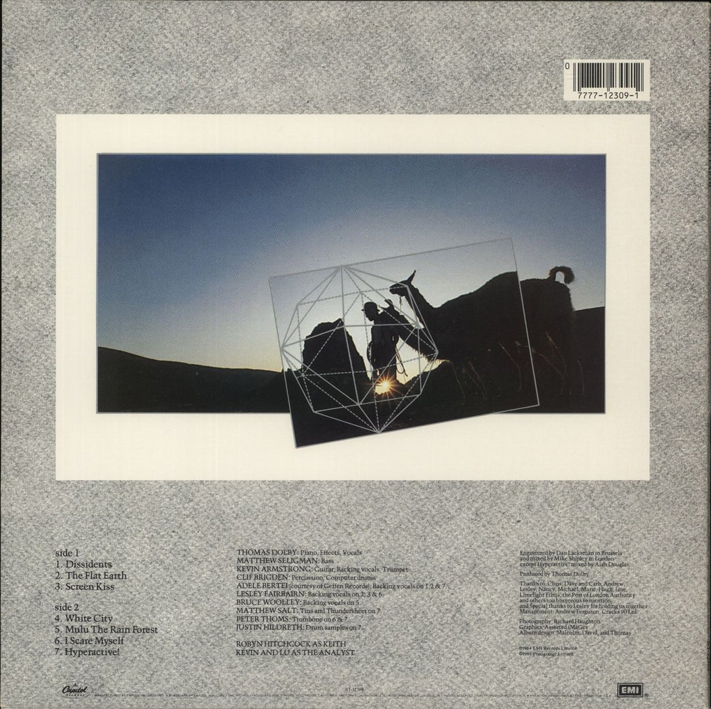 Thomas Dolby The Flat Earth US vinyl LP album (LP record) 077771230912