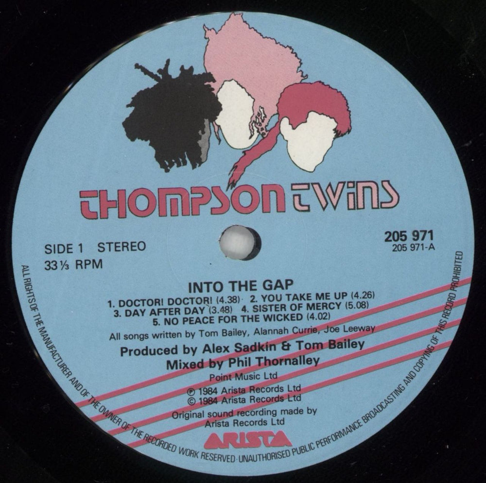 Thompson Twins Into The Gap + Merch Insert German vinyl LP album (LP record) TWILPIN615484