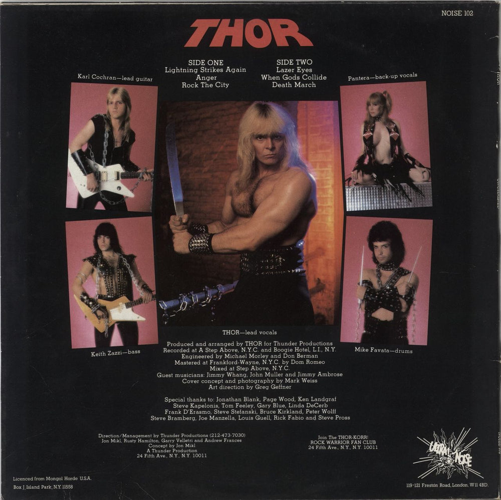 Thor Unchained UK vinyl LP album (LP record)