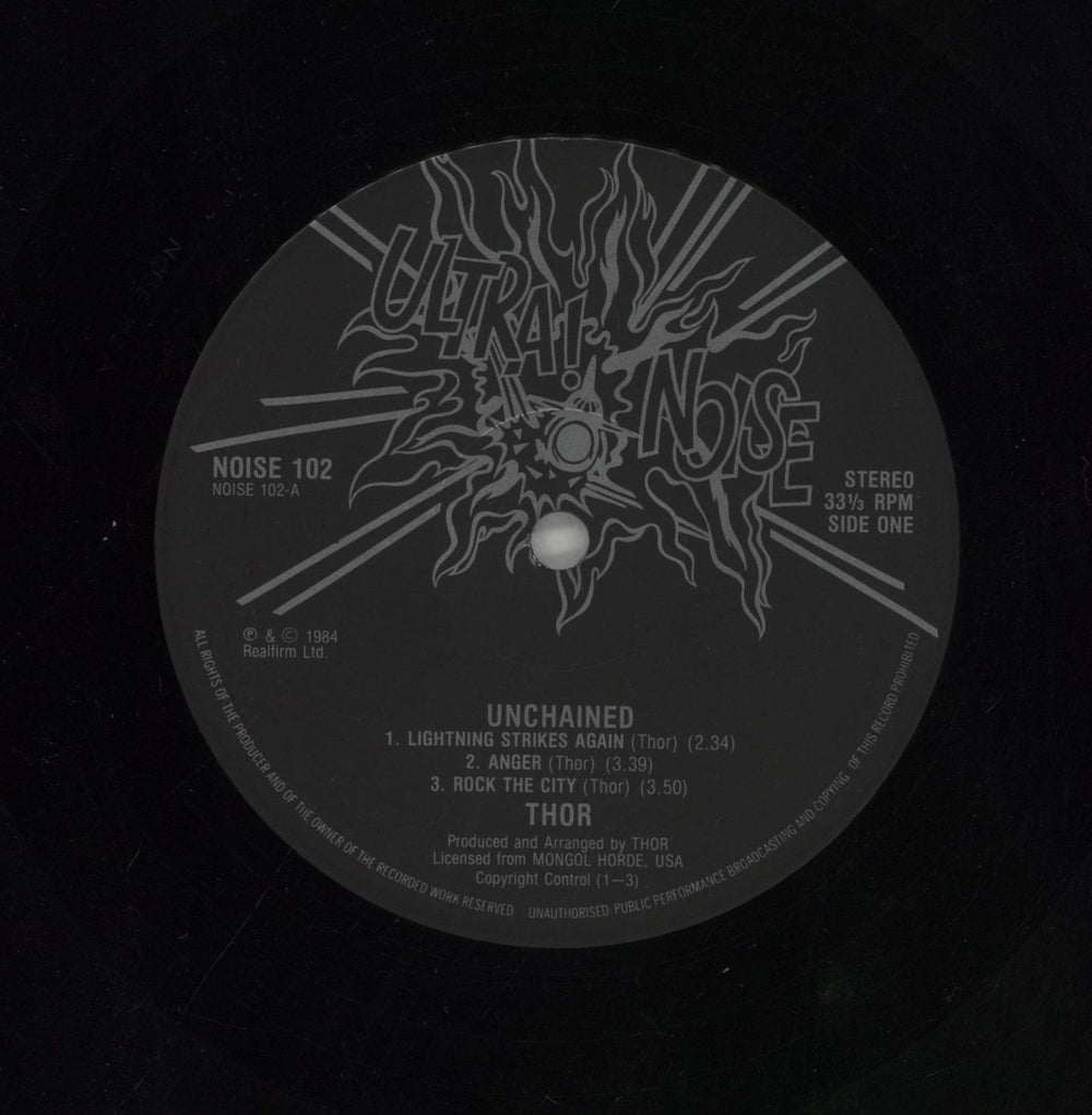 Thor Unchained UK vinyl LP album (LP record) 8THLPUN465844