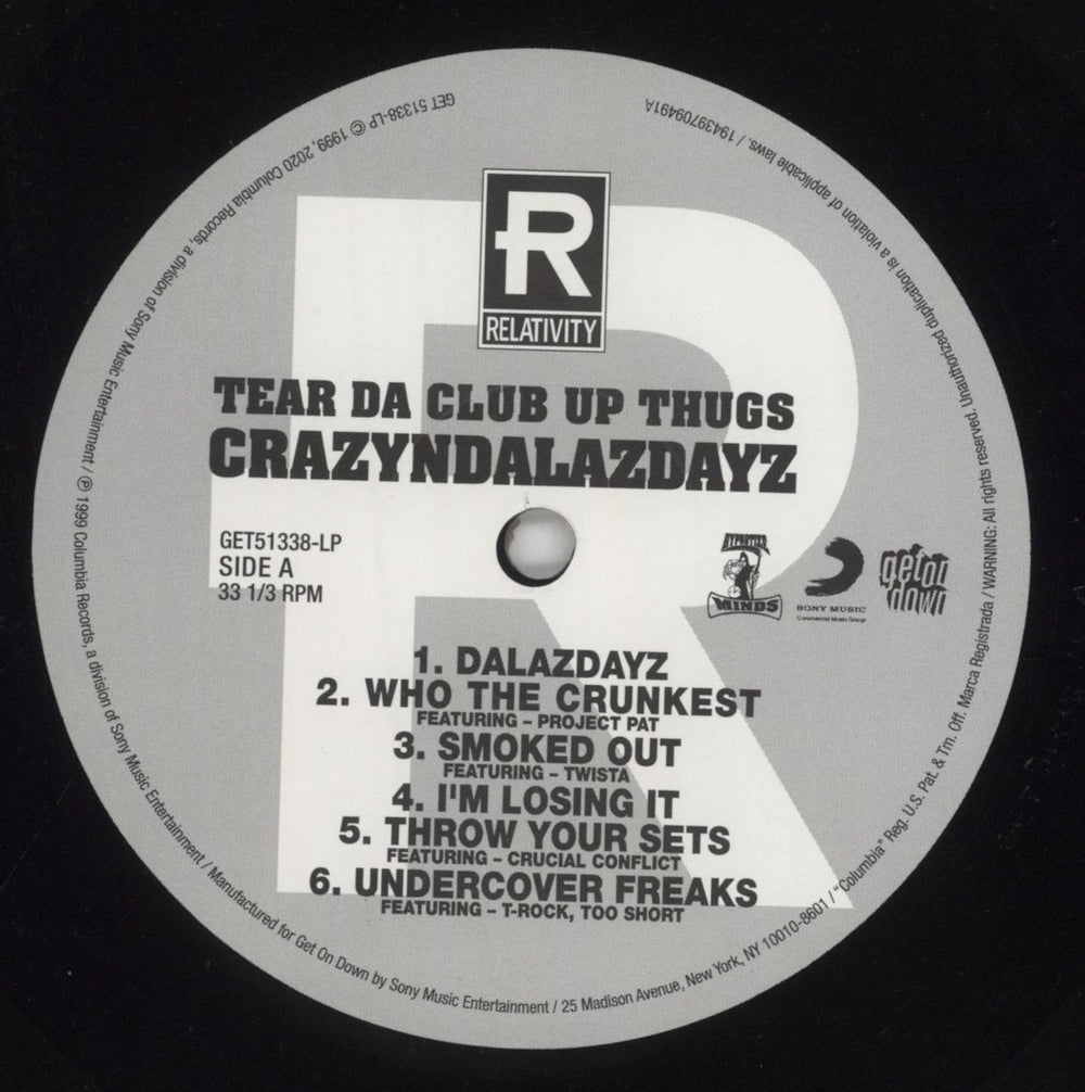 Three 6 Mafia CrazyNDaLazDayz US 2-LP vinyl record set (Double LP Album) T8Q2LCR850055