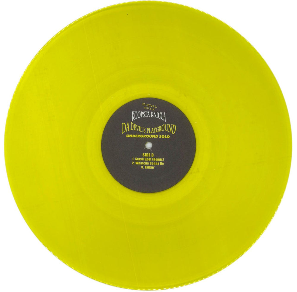 Three 6 Mafia Da Devils Playground: Underground Solo - Yellow and Green Vinyl US 2-LP vinyl record set (Double LP Album) 2021