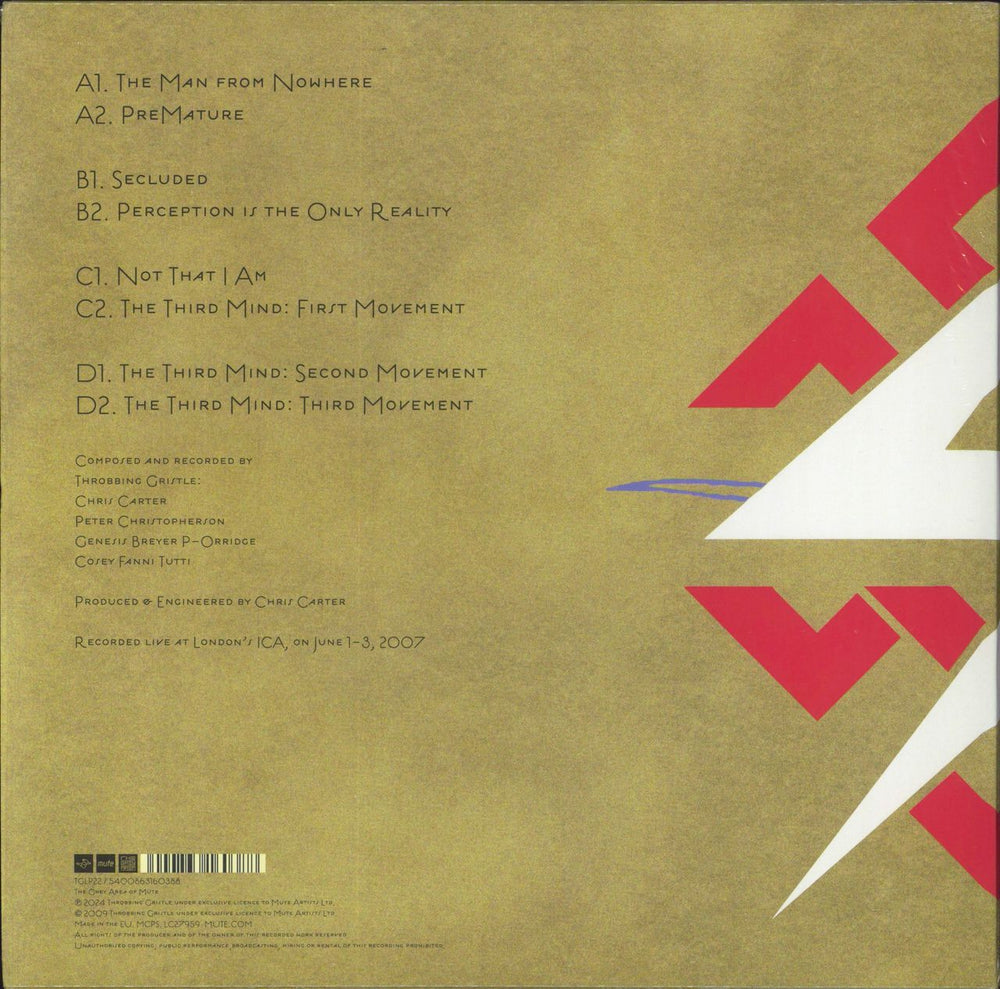 Throbbing Gristle The Third Mind Movements UK 2-LP vinyl record set (Double LP Album) 5400863160388