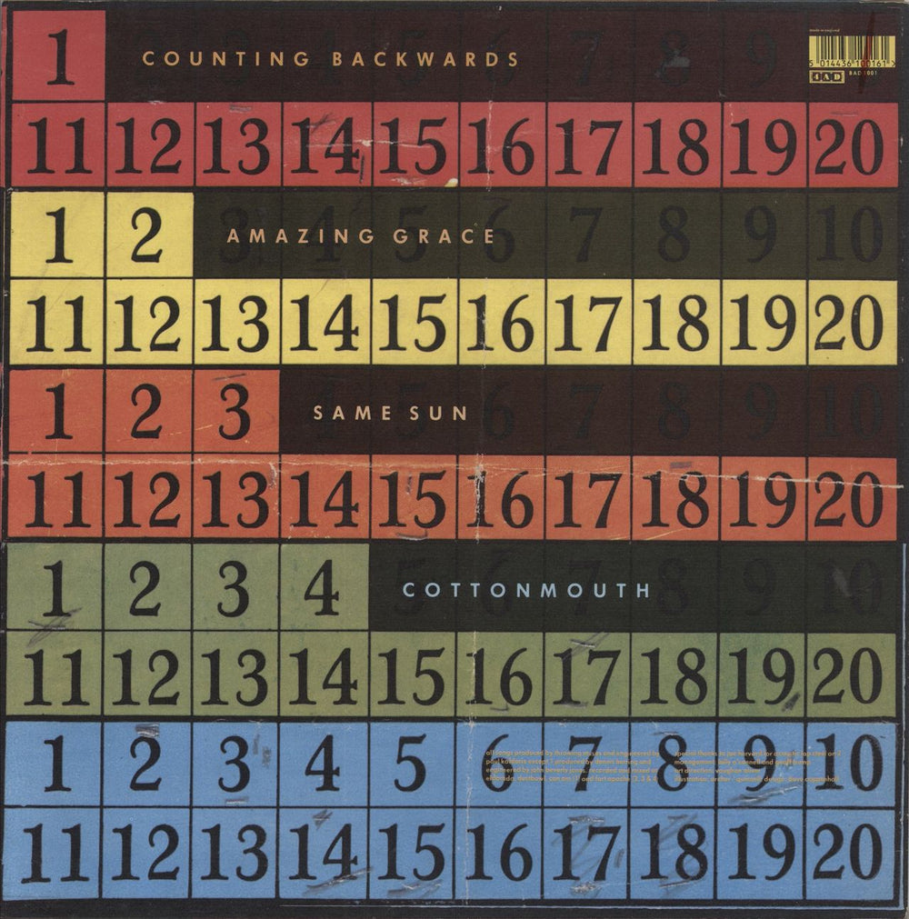 Throwing Muses Counting Backwards UK 12" vinyl single (12 inch record / Maxi-single) 5014436100161