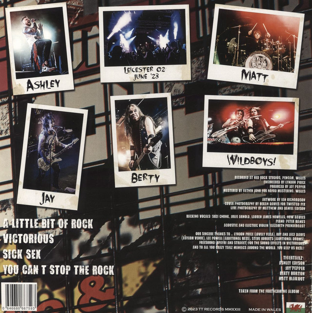 Tigertailz A Little Bit Of Rock - Red & Black Splatter Vinyl UK 12" vinyl single (12 inch record / Maxi-single) 646680667593