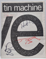 Tin Machine Live - Fully Autographed + Ticket Stub UK tour programme TOUR PROGRAMME