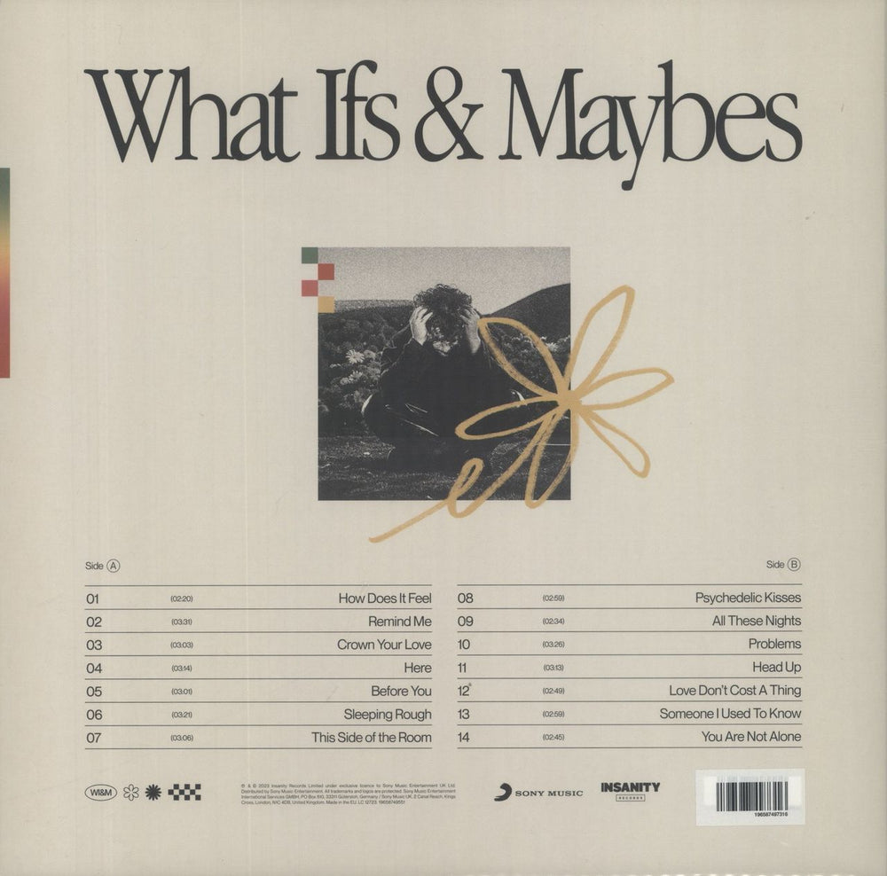 Tom Grennan What Ifs & Maybes - Cream Vinyl + Autographed Sleeve + T-Shirt UK vinyl LP album (LP record) 196587497316