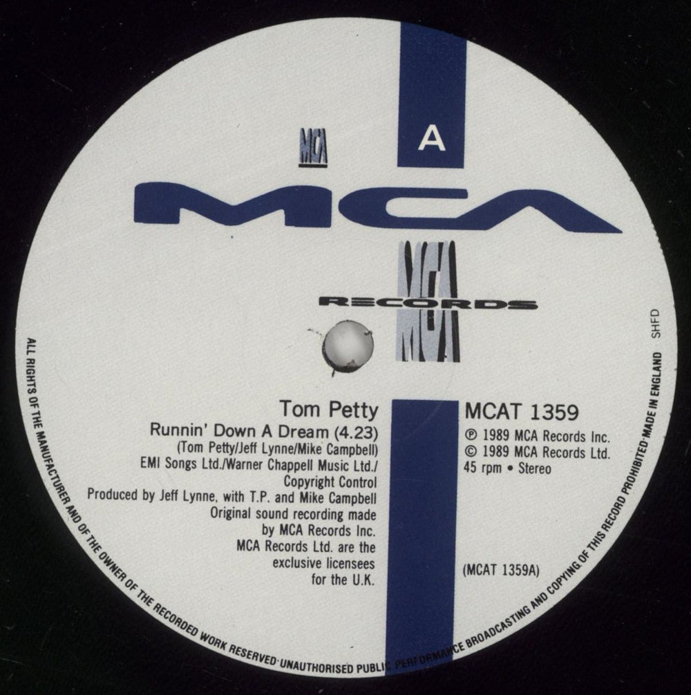 Tom Petty & The Heartbreakers Running Down A Dream UK 12" vinyl single (12 inch record / Maxi-single) PET12RU46515
