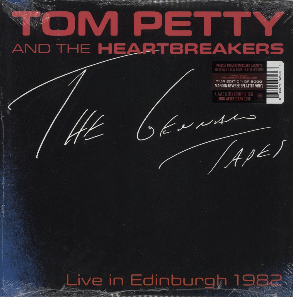 Tom Petty & The Heartbreakers The Gennaro Tapes (Live In Edinburgh 1982) - Maroon Reverse Splatter Vinyl - Sealed US 3-LP vinyl record set (Triple LP Album) TMR-991