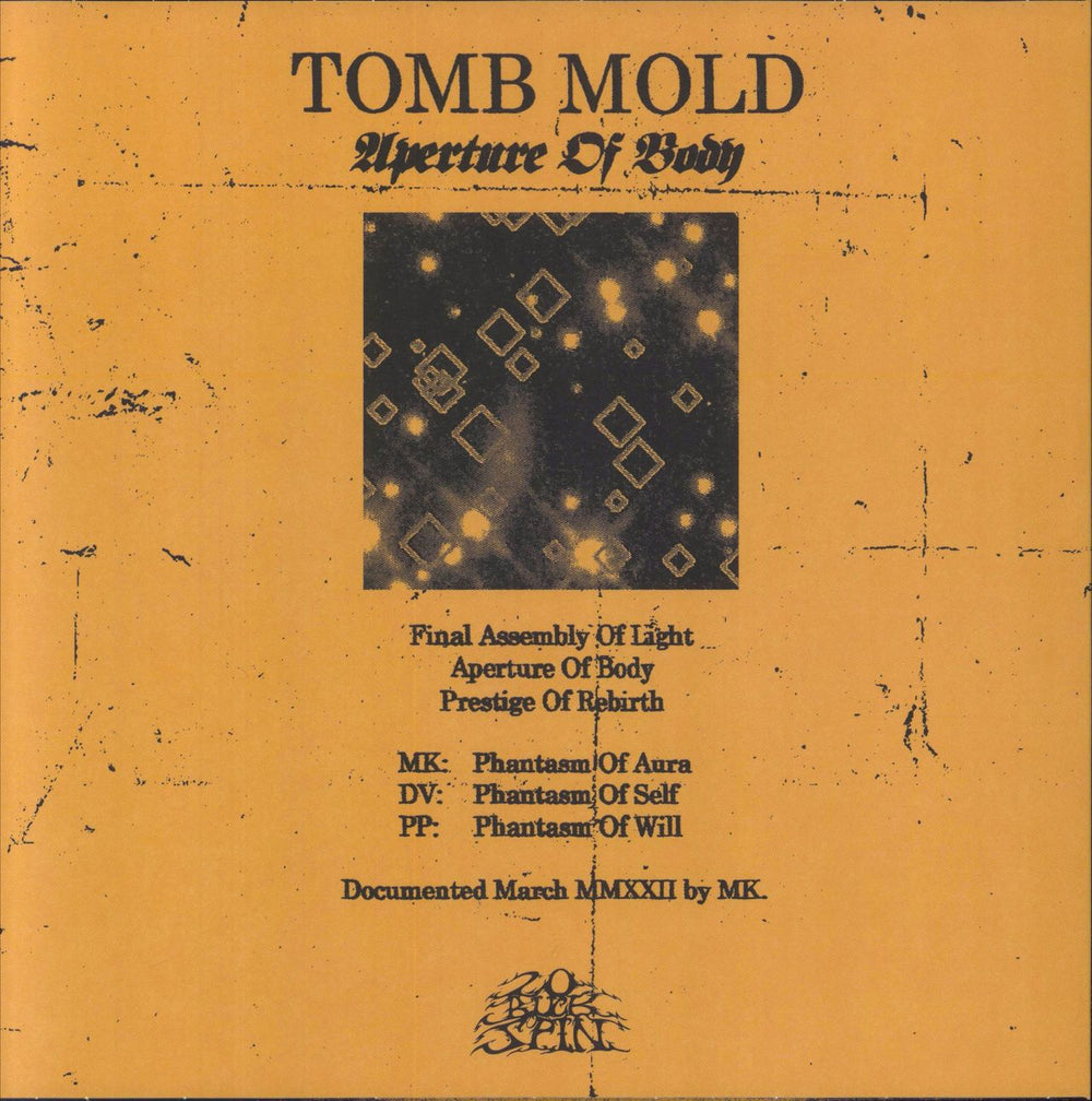 Tomb Mold Aperture Of Body US 12" vinyl single (12 inch record / Maxi-single) 810079501298