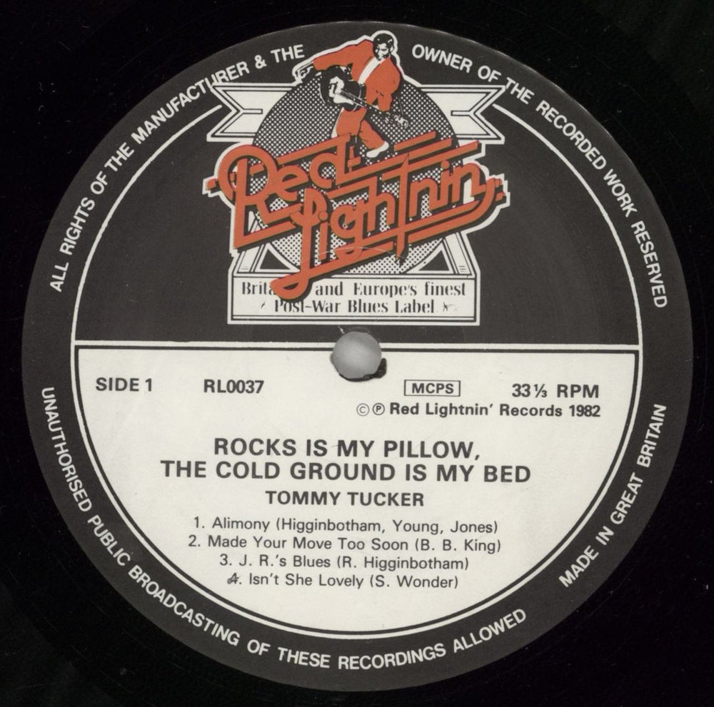 Tommy Tucker The Rocks Is My Pillow - The Cold Ground Is My Bed UK vinyl LP album (LP record) T9TLPTH548645