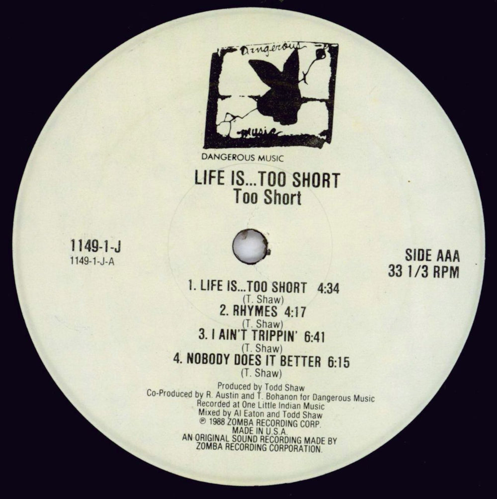 Too Short Life Is...Too $hort - 1st - Open Shrink US vinyl LP album (LP record) OR3LPLI832382