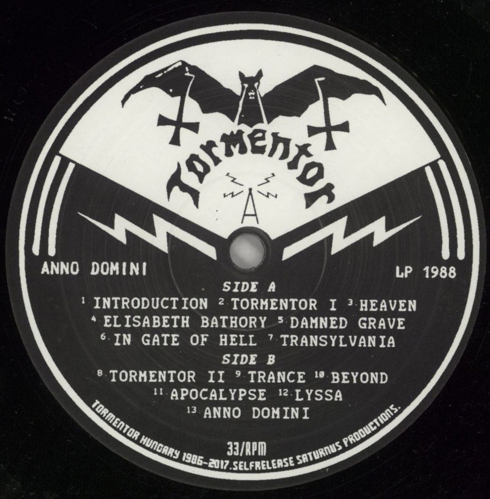 Tormentor Anno Domini Hungarian vinyl LP album (LP record) WURLPAN869633