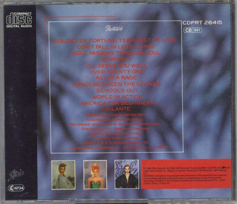 Toyah Minx UK CD album (CDLP)