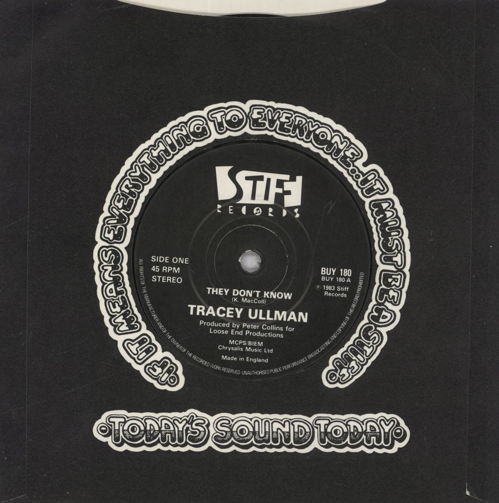 Tracey Ullman They Don't Know UK 7" vinyl single (7 inch record / 45) BUY180