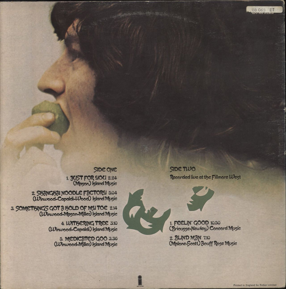 Traffic Last Exit - Palm Tree Label German vinyl LP album (LP record)