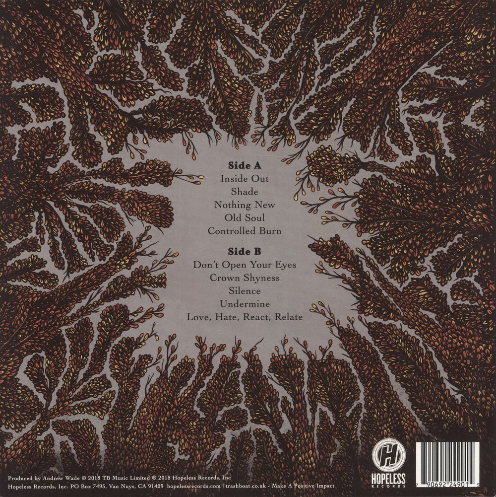 Trash Boat Crown Shyness - Black and Grey Vinyl UK vinyl LP album (LP record) 790692249015