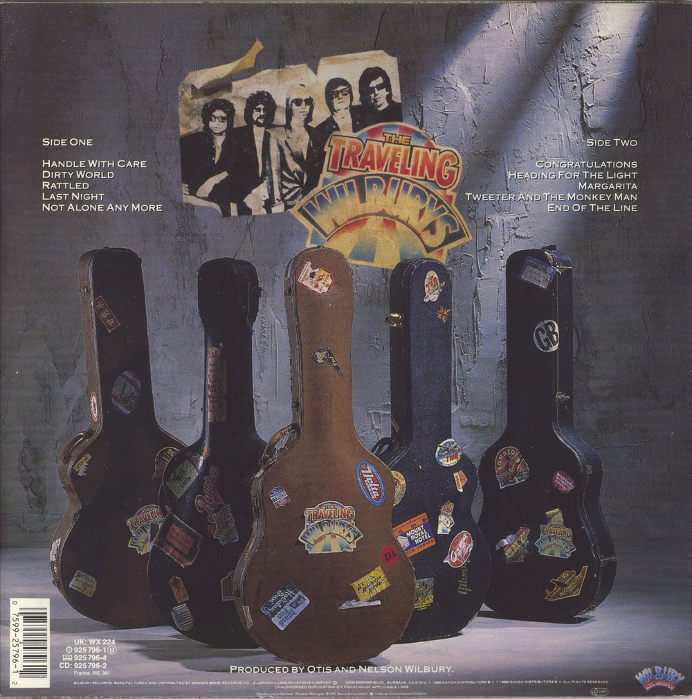 Traveling Wilburys Volume One - EX UK vinyl LP album (LP record) 075992579612