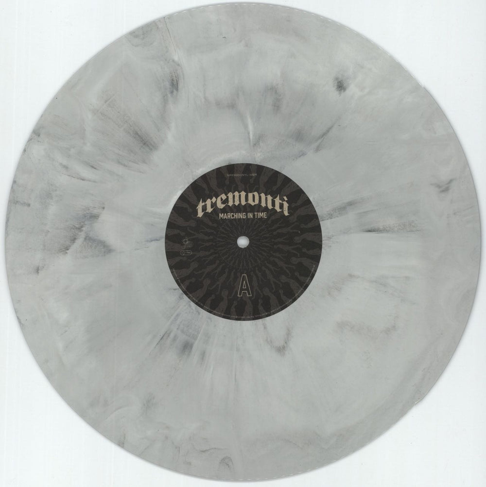Tremonti Marching In Time - White & Black Marble Vinyl UK 2-LP vinyl record set (Double LP Album) 28K2LMA873236