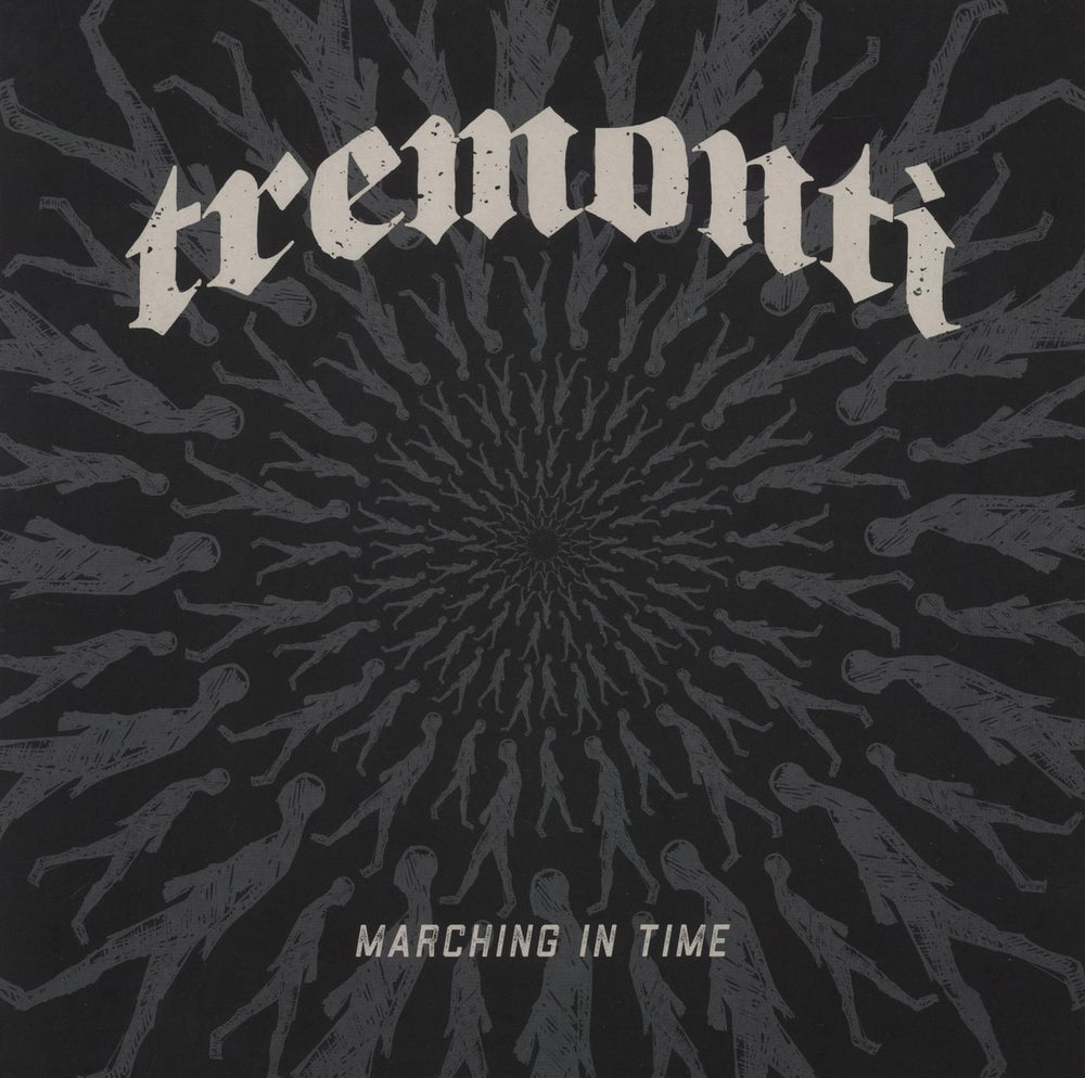 Tremonti Marching In Time - White & Black Marble Vinyl UK 2-LP vinyl record set (Double LP Album) NPR988VINYL-WBM